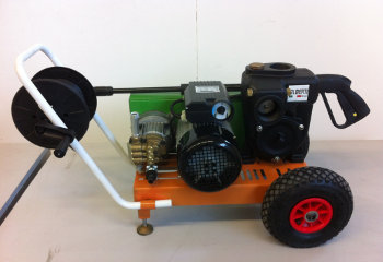 Jet water pump + high pressure washer